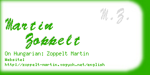 martin zoppelt business card
